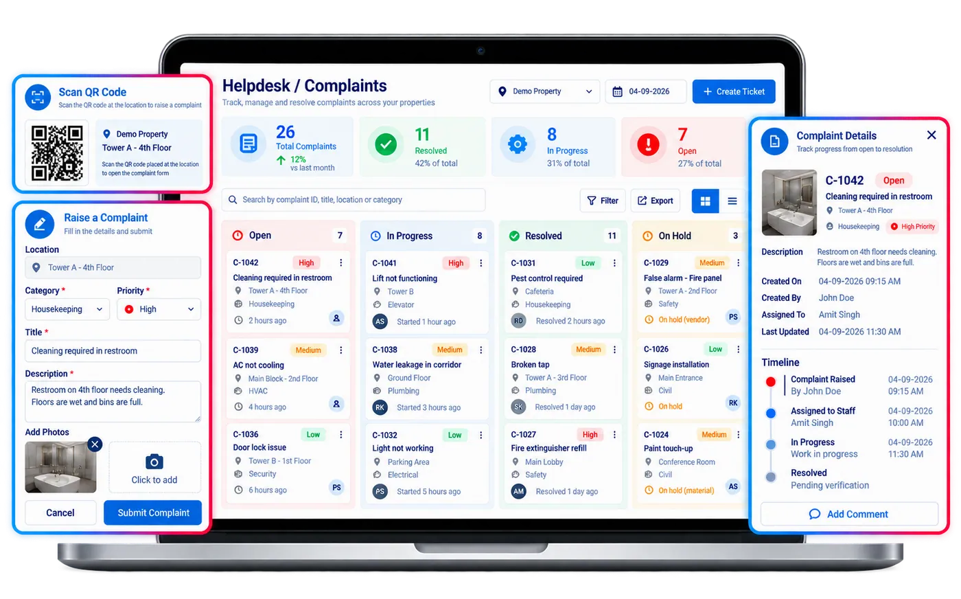 Complaint & Helpdesk Automation module