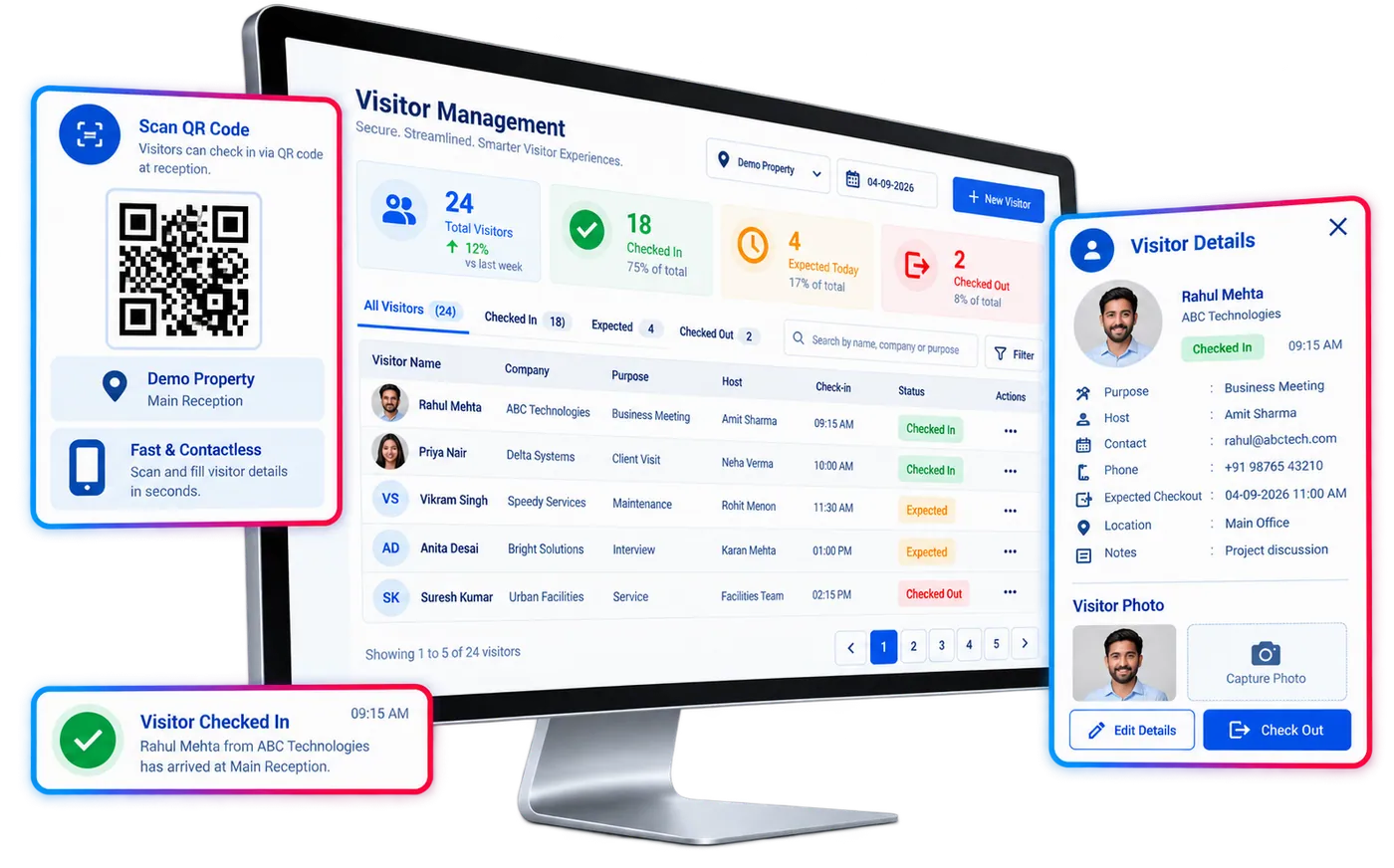 Visitor Management Automation module